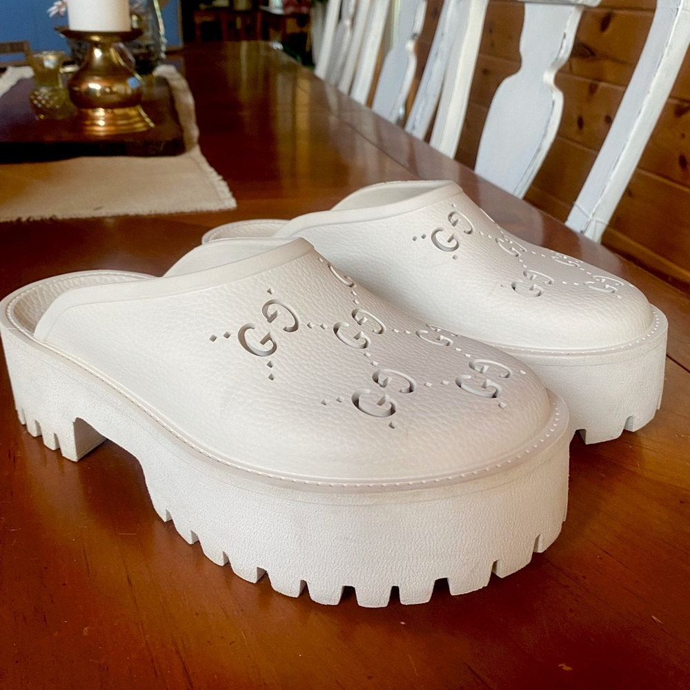 Gucci Platform Rubber Clogs